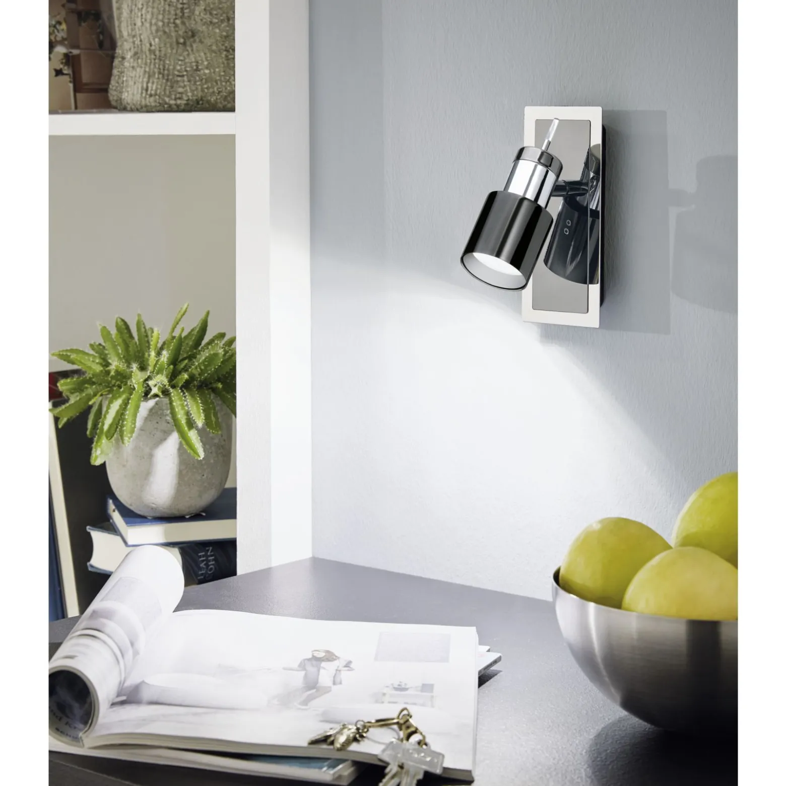 Eglo Vägglampa Davida 1 Stål Grå 4W 400lm - 830 Varm Vit