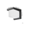 Eglo Vägglampa Desella 1 Aluminium Antracit 10W 1200lm - 830 Varm Vit | IP55
