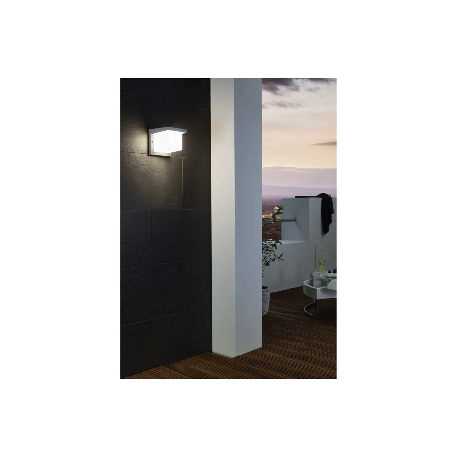 Eglo Vägglampa Desella 1 Aluminium Antracit 10W 1200lm - 830 Varm Vit | IP55