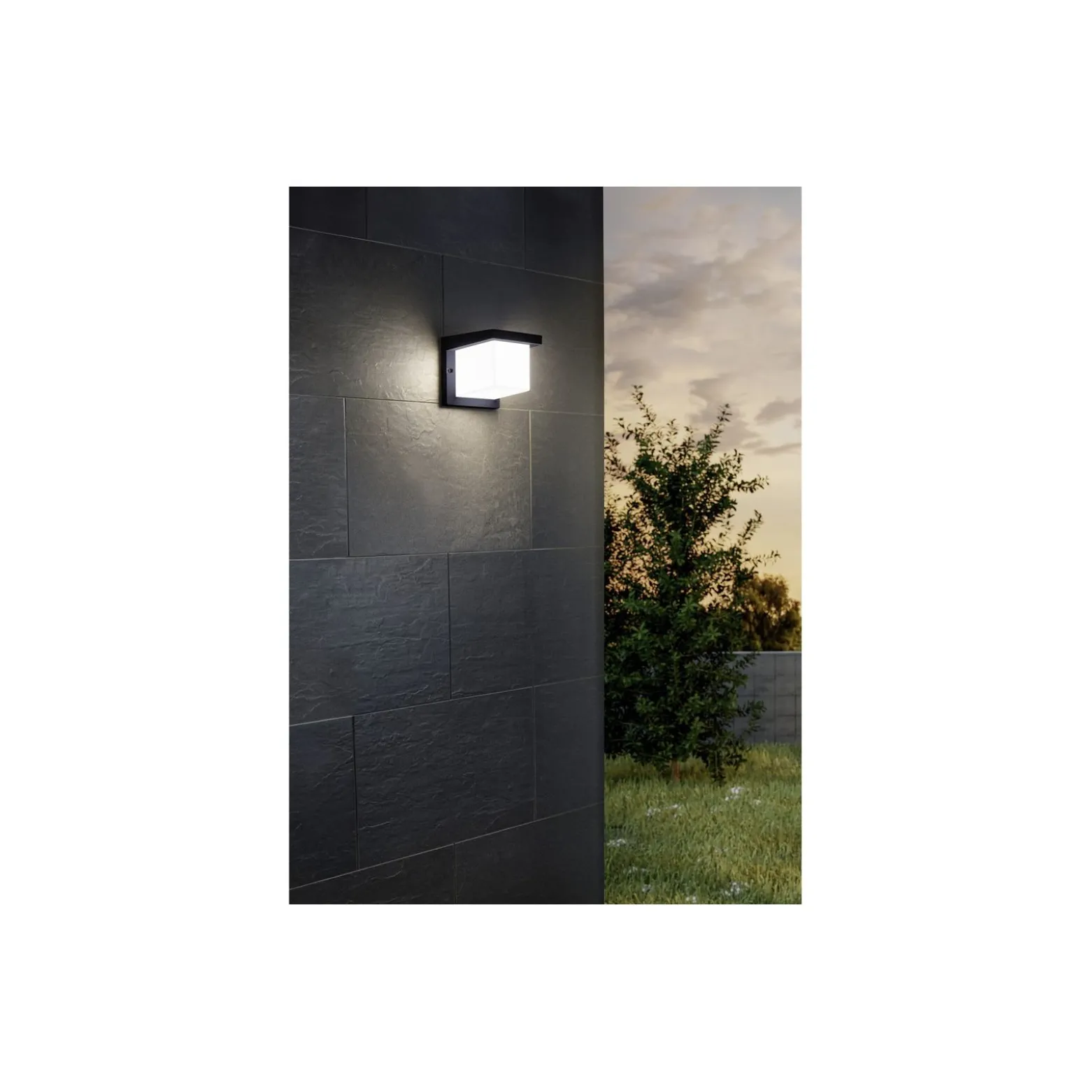 Eglo Vägglampa Desella 1 Aluminium Antracit 10W 1200lm - 830 Varm Vit | IP55