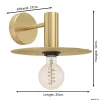 Eglo Vägglampa Escandell Stål Guld | Passande För 1x E27