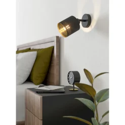 Eglo Vägglampa Esteperra Stål Svart | Passande För 1x E27