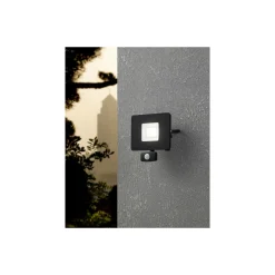 Eglo Vägglampa Faedo 3 Aluminium Svart 31W 3400lm - 850 Kallvit | IP44 - Rörelsesensor
