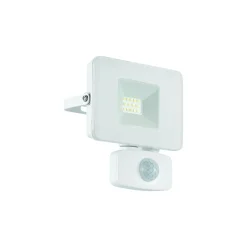 Eglo Vägglampa Faedo 3 Aluminium Vit 10W 1000lm - 850 Kallvit | IP44 - Rörelsesensor