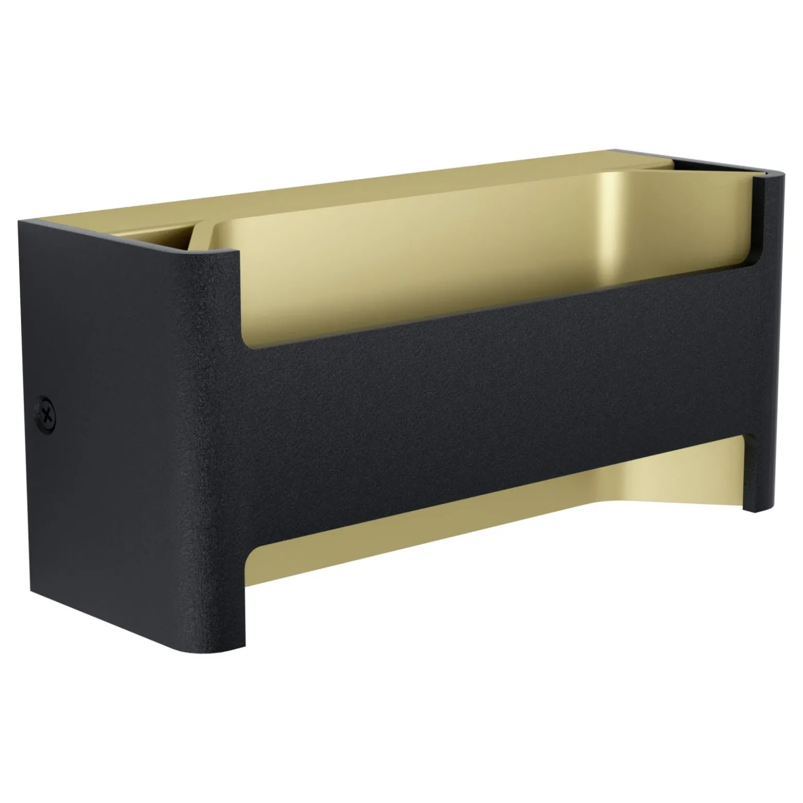 Eglo Vägglampa Feloniche Aluminium Svart Guld 10W 1300lm - 830 Varm Vit