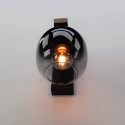 Eglo Vägglampa Filago Trä Stål Brun Svart | Passande För 1x E27