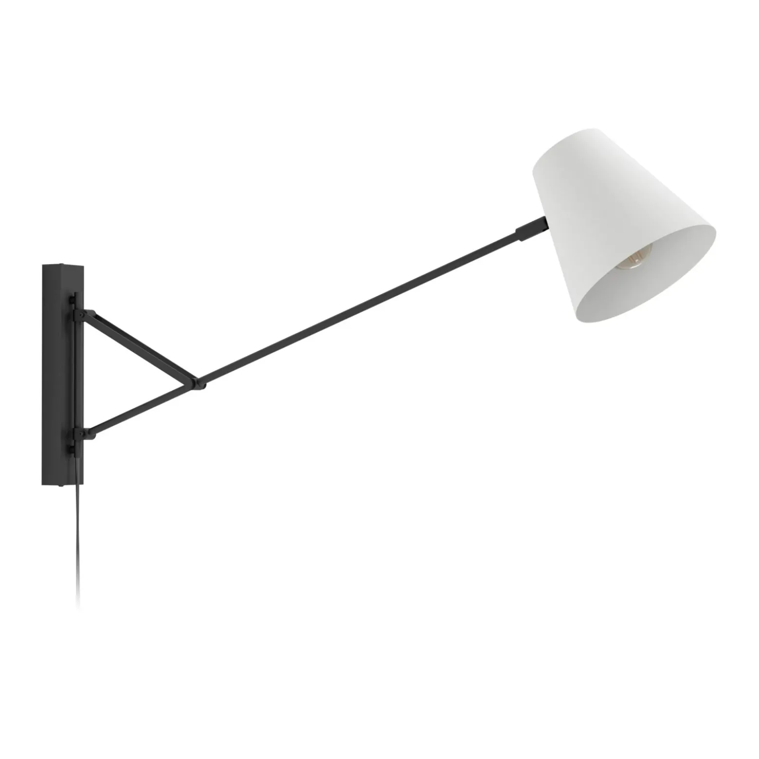 Eglo Vägglampa Forcadet Stål Svart | Passande För 1x E27