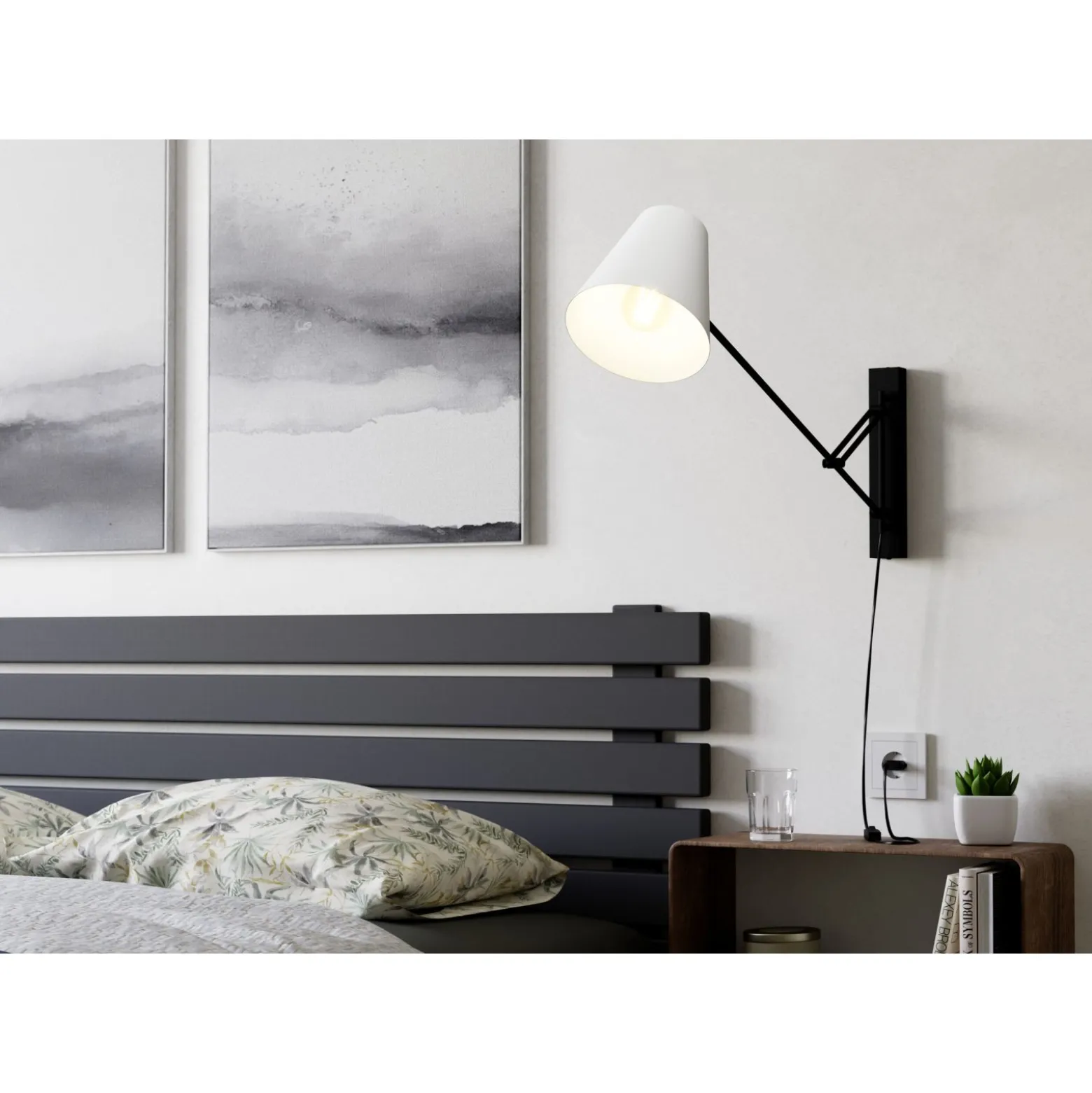 Eglo Vägglampa Forcadet Stål Svart | Passande För 1x E27