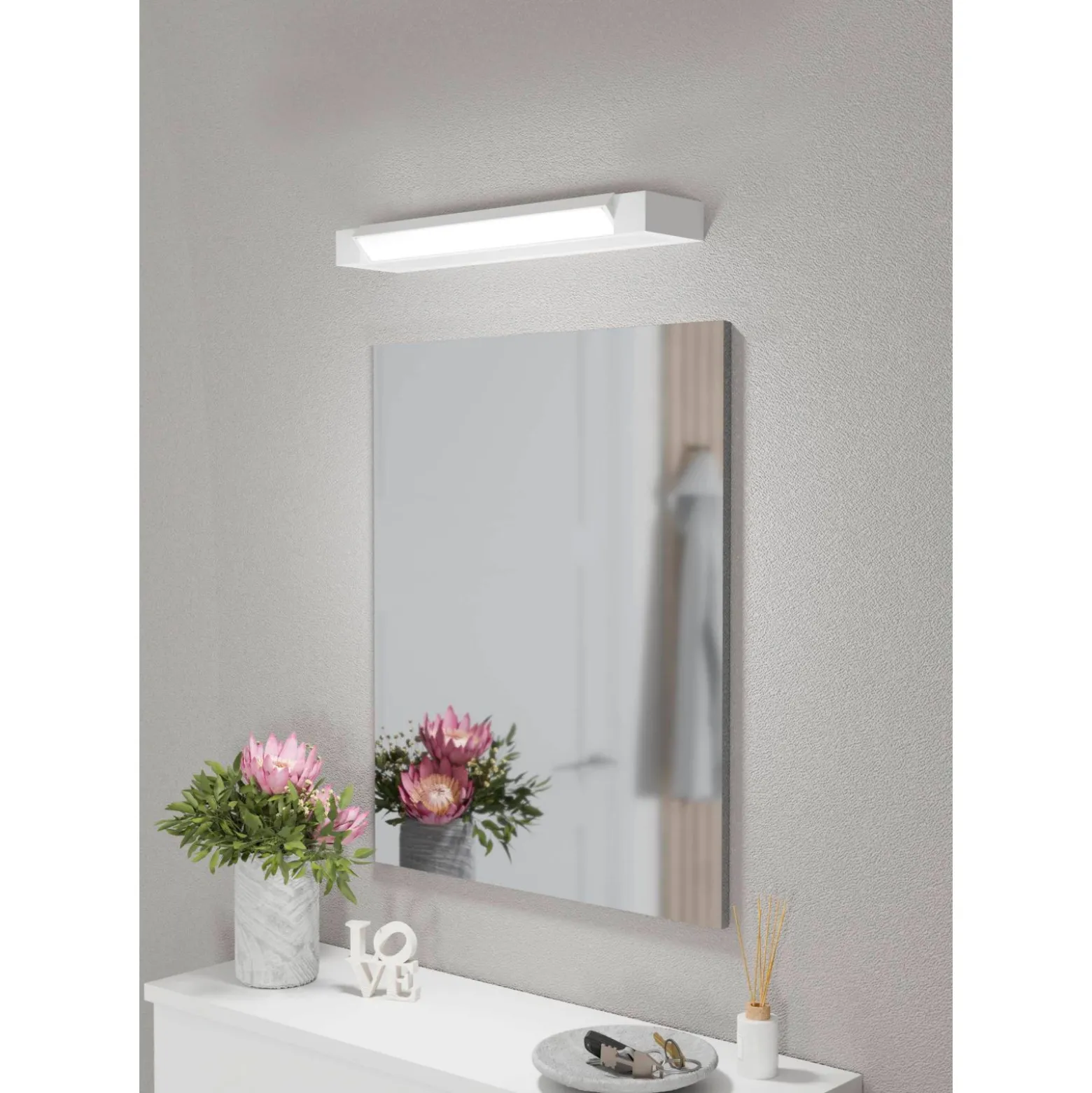 Eglo Vägglampa Gemiliana Stål Krom 89W 1000lm - 840 Kallvit | IP44