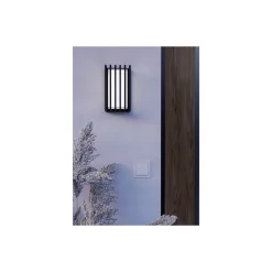 Eglo Vägglampa Genovese Aluminium Svart 10W 1050lm - 865 Dagsljus | IP65