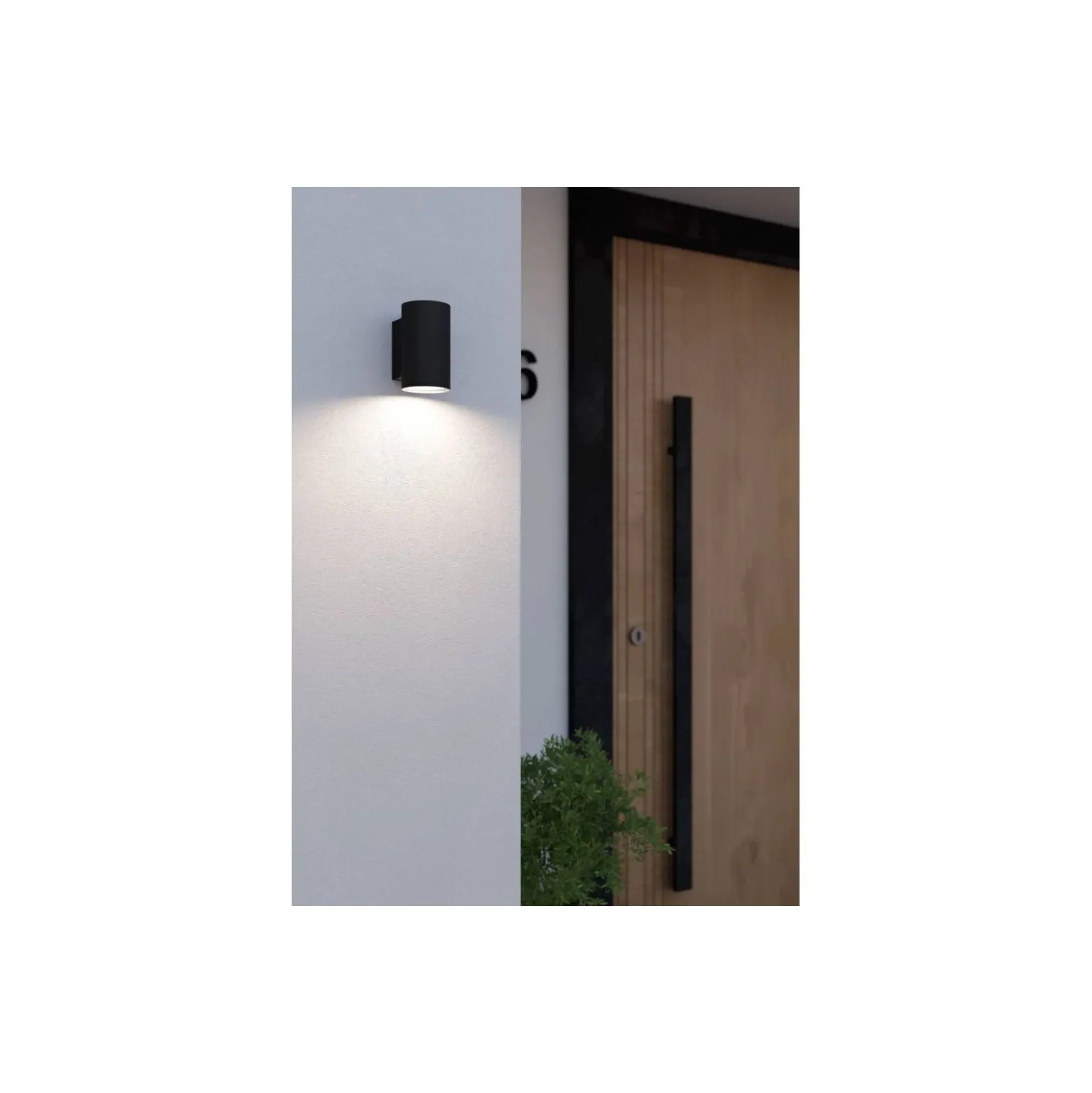 Eglo Vägglampa Izzalini Utomhus Stål Svart 2.8W 250lm - 830 Varm Vit | Passande för GU10