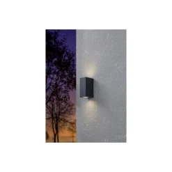 Eglo Vägglampa Jabaga Svart Up & Down 4W 400lm - 850 Kallvit | IP44