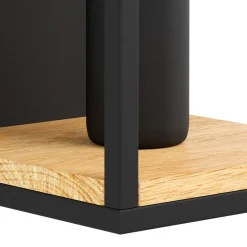 Eglo Vägglampa Libertad Stål Svart Trä | Passande För 1x E27