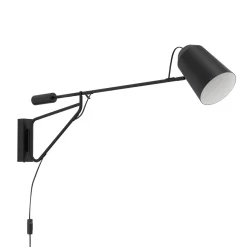 Eglo Vägglampa Loreto 1 Stål Svart Vit | Passande För 1x E27