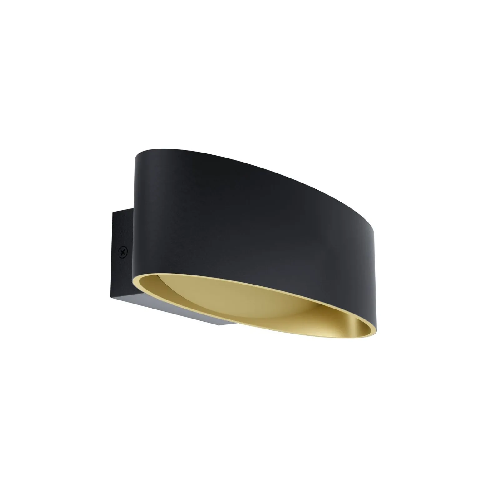 Eglo Vägglampa Maccacari Aluminium Stål Svart Guld 10W 1300lm - 830 Varm Vit | IP20