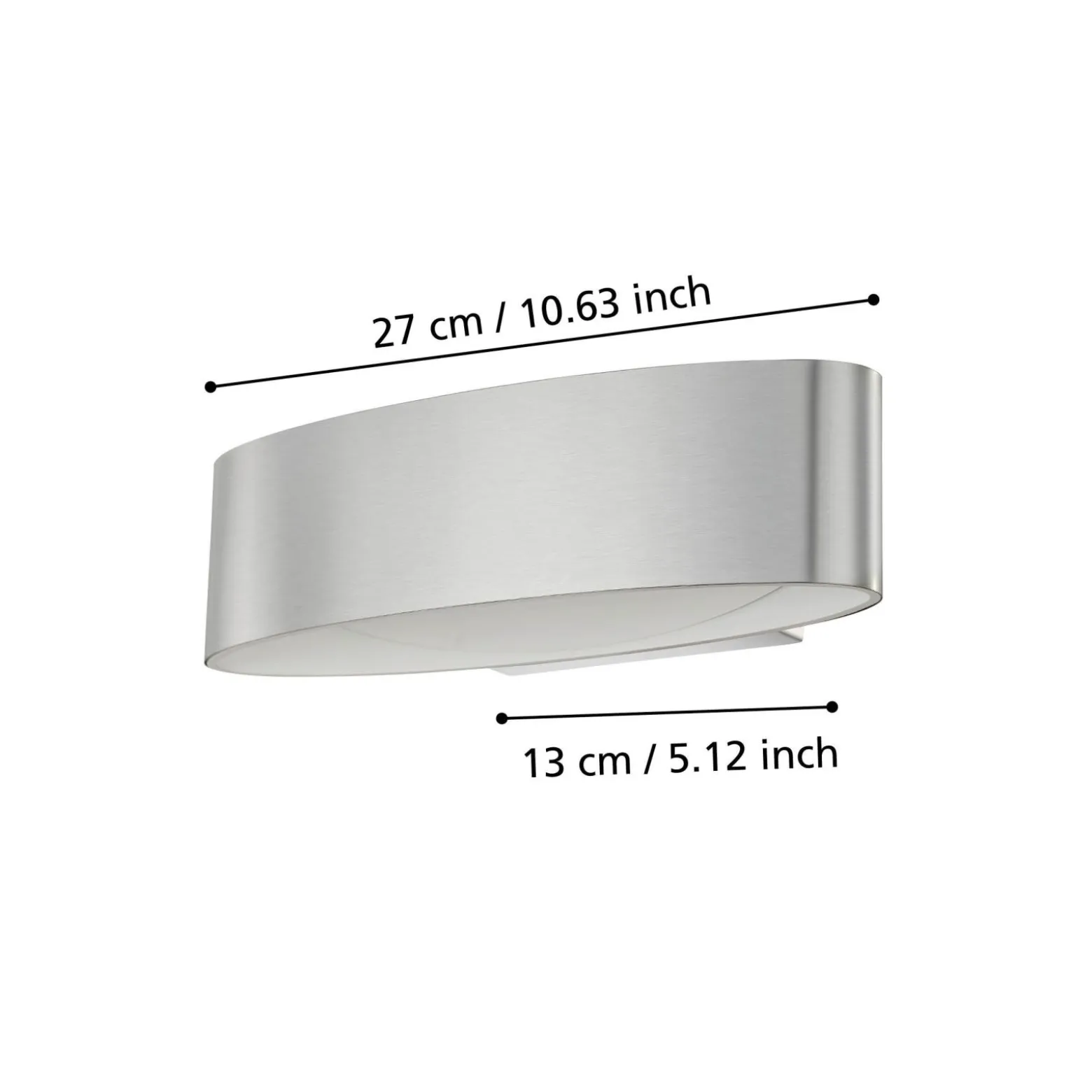 Eglo Vägglampa Maccacari Aluminium Stål Vit 10W 1300lm - 830 Varm Vit