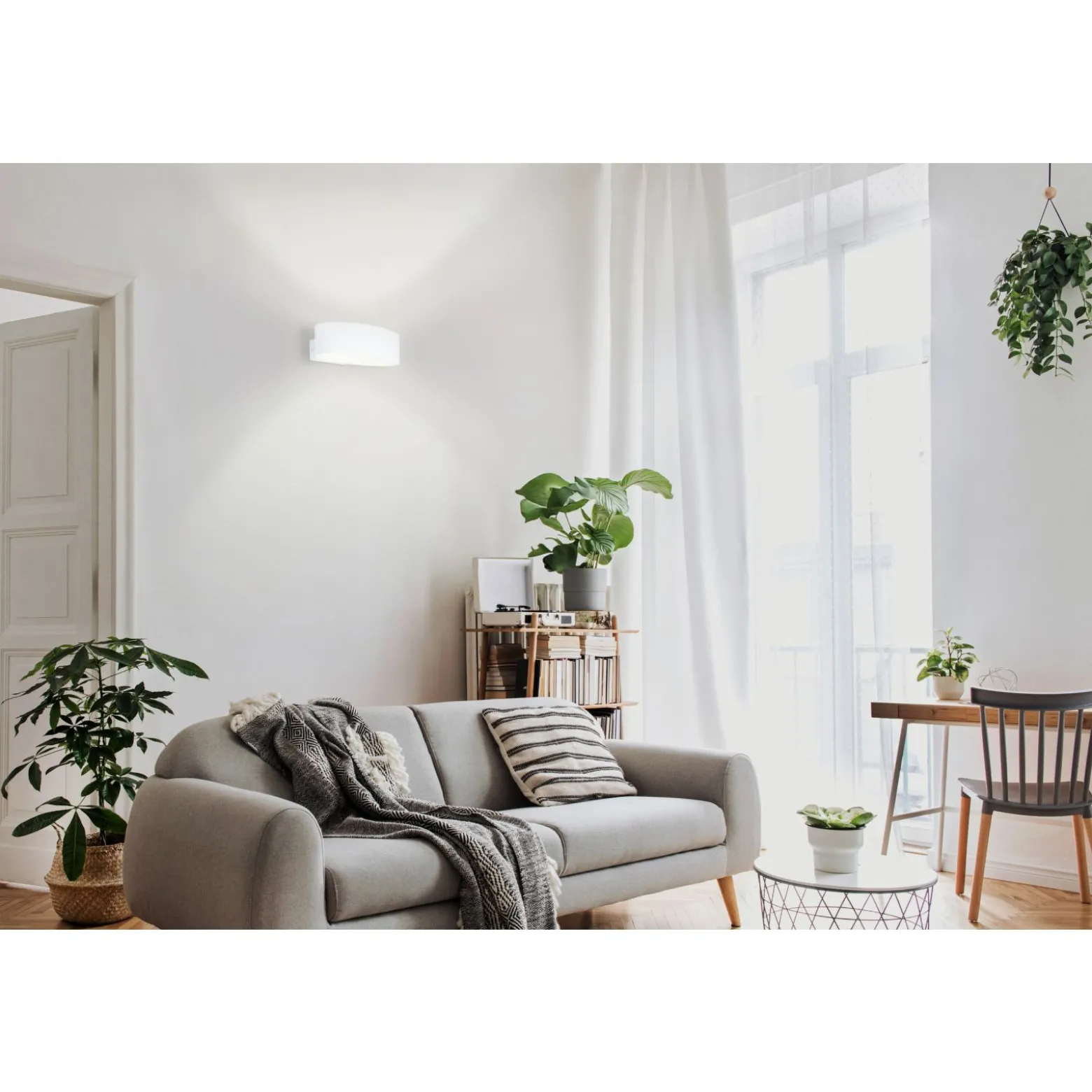 Eglo Vägglampa Maccacari Aluminium Stål Vit 10W 1300lm - 830 Varm Vit