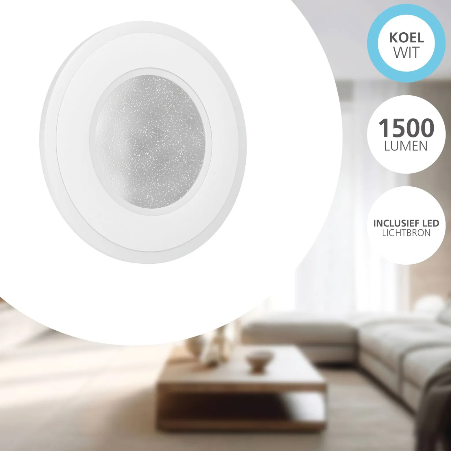 Eglo Vägglampa Macchioni Stål Plast Vit 12W 1560lm - 840 Kallvit