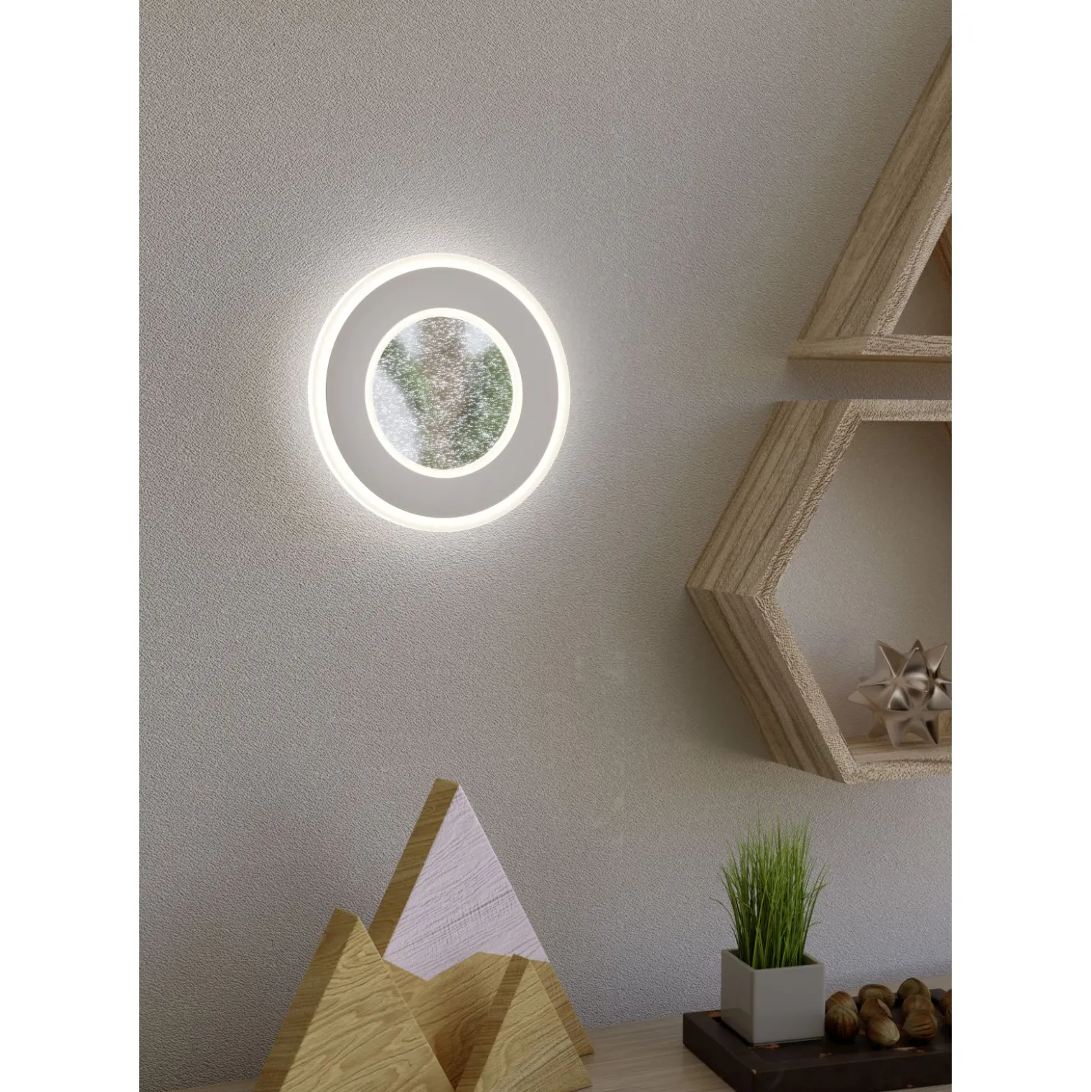 Eglo Vägglampa Macchioni Stål Plast Vit 12W 1560lm - 840 Kallvit