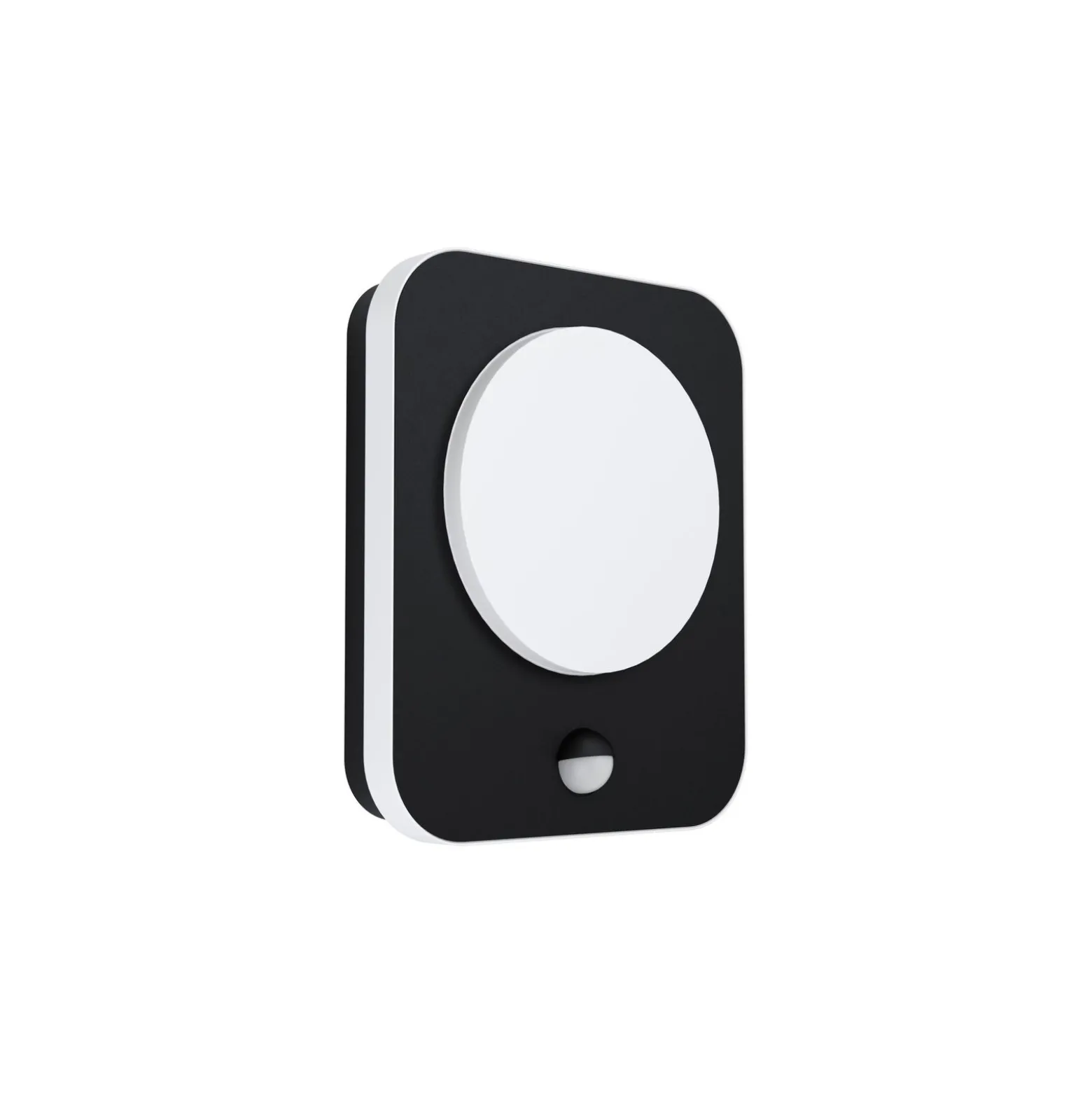 Eglo Vägglampa Madriz Aluminium Svart 3W 370lm - 830 Varm Vit | IP44 - Rörelsesensor