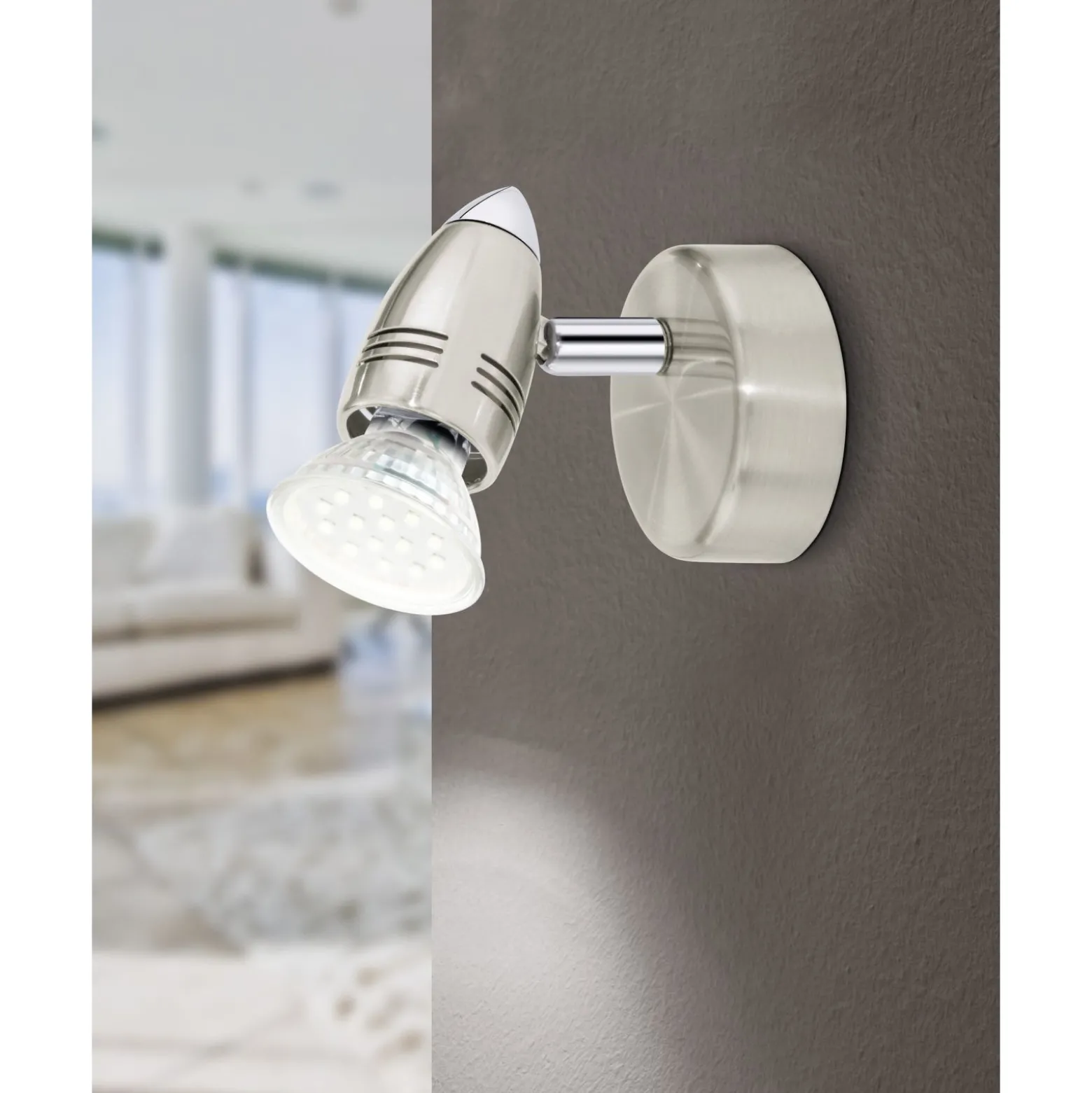 Eglo Vägglampa Magnum-led Stål Grå 2W 250lm - 830 Varm Vit