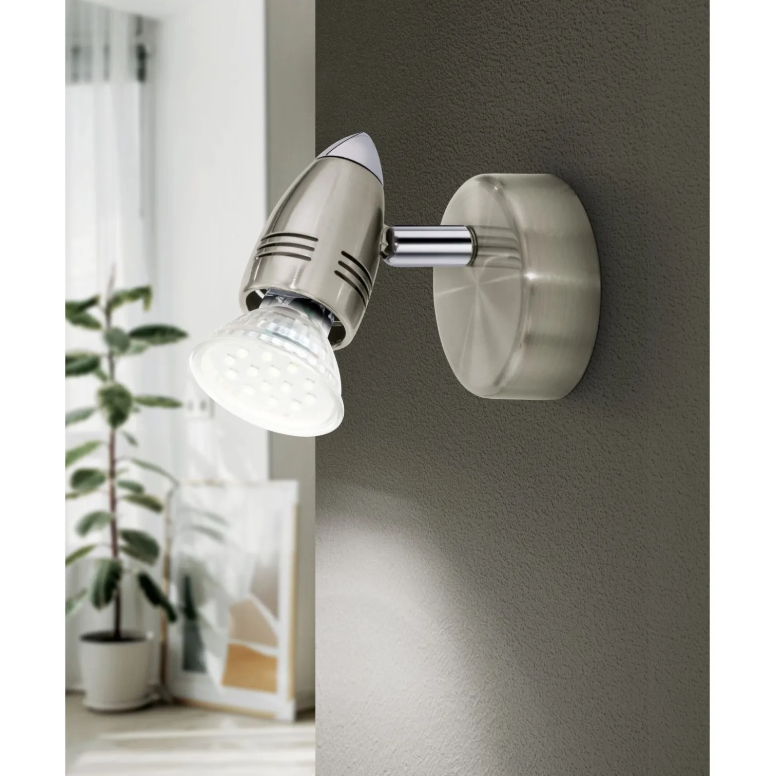 Eglo Vägglampa Magnum-led Stål Grå 2W 250lm - 830 Varm Vit