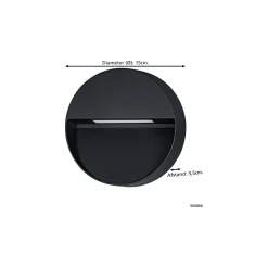 Eglo Vägglampa Maruggio Aluminium Svart 4W 520lm - 830-840-850-865 CCT | IP65