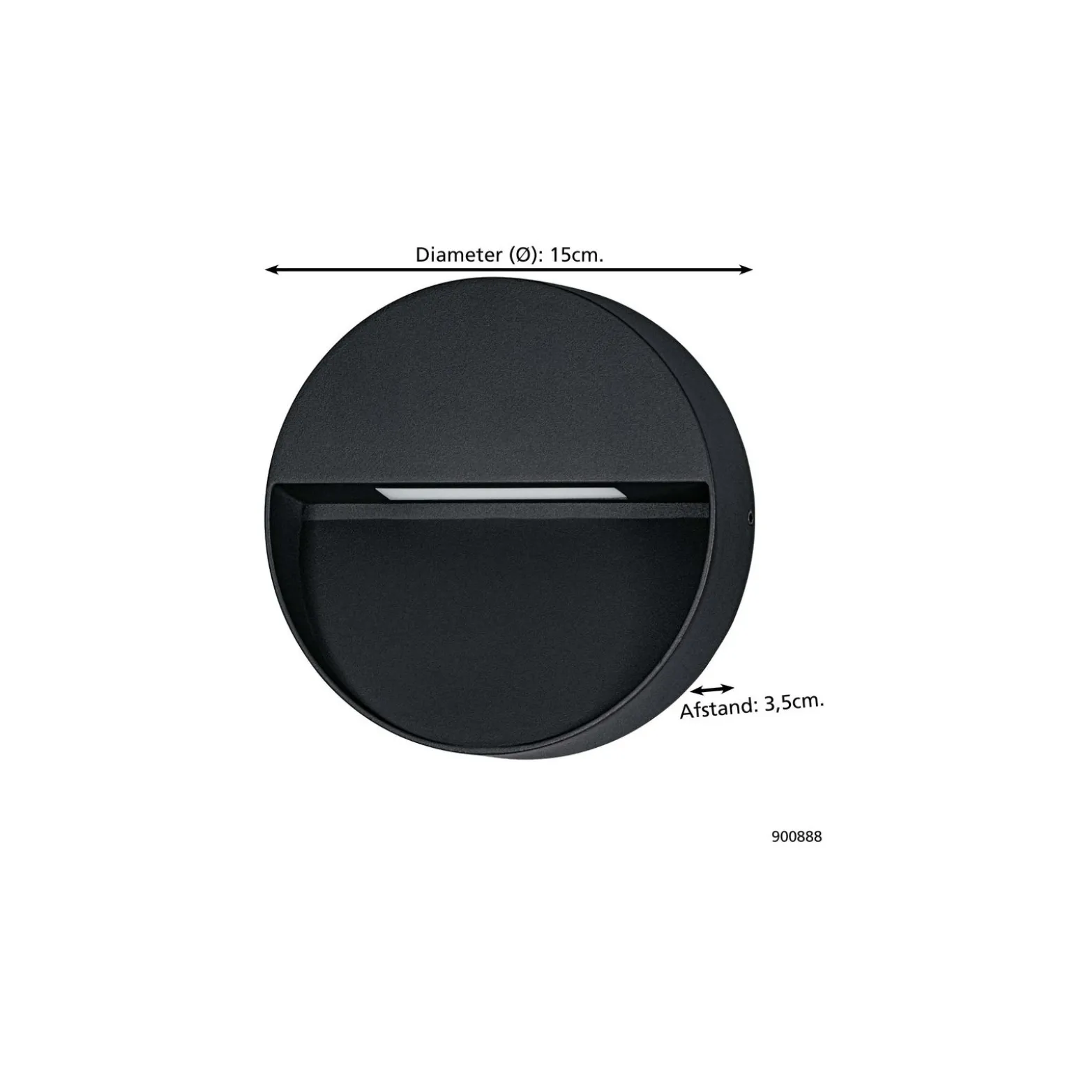 Eglo Vägglampa Maruggio Aluminium Svart 4W 520lm - 830-840-850-865 CCT | IP65
