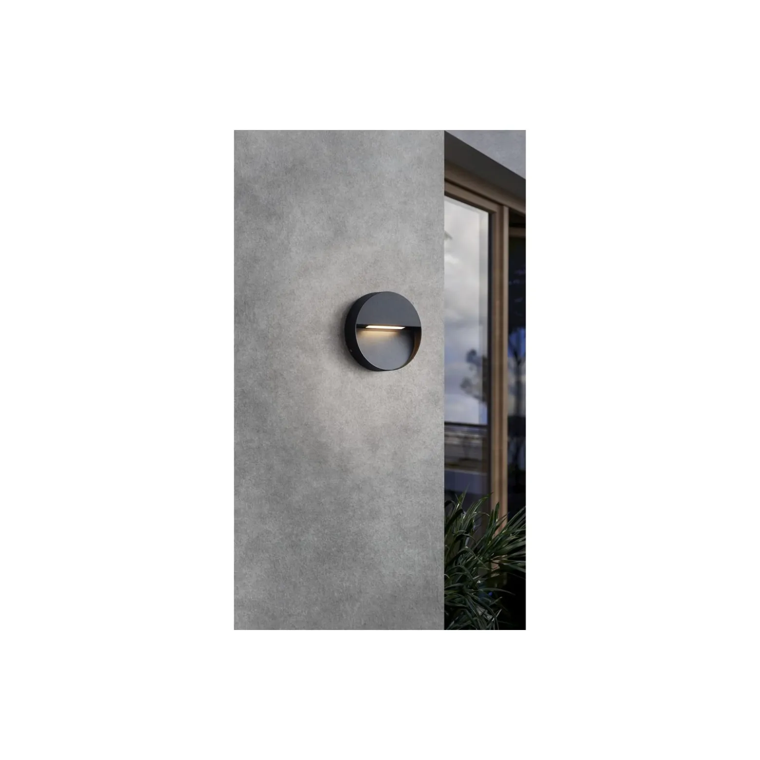 Eglo Vägglampa Maruggio Aluminium Svart 4W 520lm - 830-840-850-865 CCT | IP65