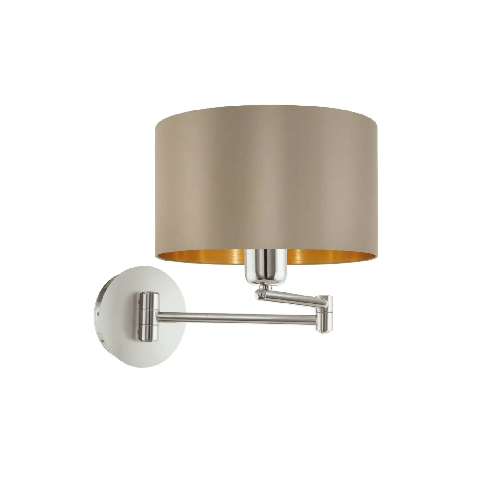 Eglo Vägglampa Maserlo Stål Satin Nickel | Passande för E27
