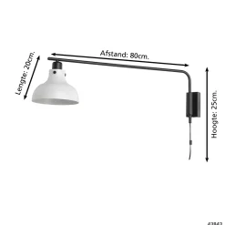Eglo Vägglampa Matlock Stål Grå Svart | Passande För 1x E27
