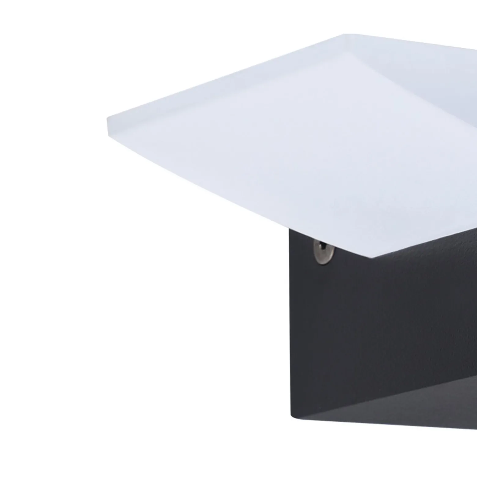 Eglo Vägglampa Metrass Aluminium Svart 56W 680lm - 830 Varm Vit