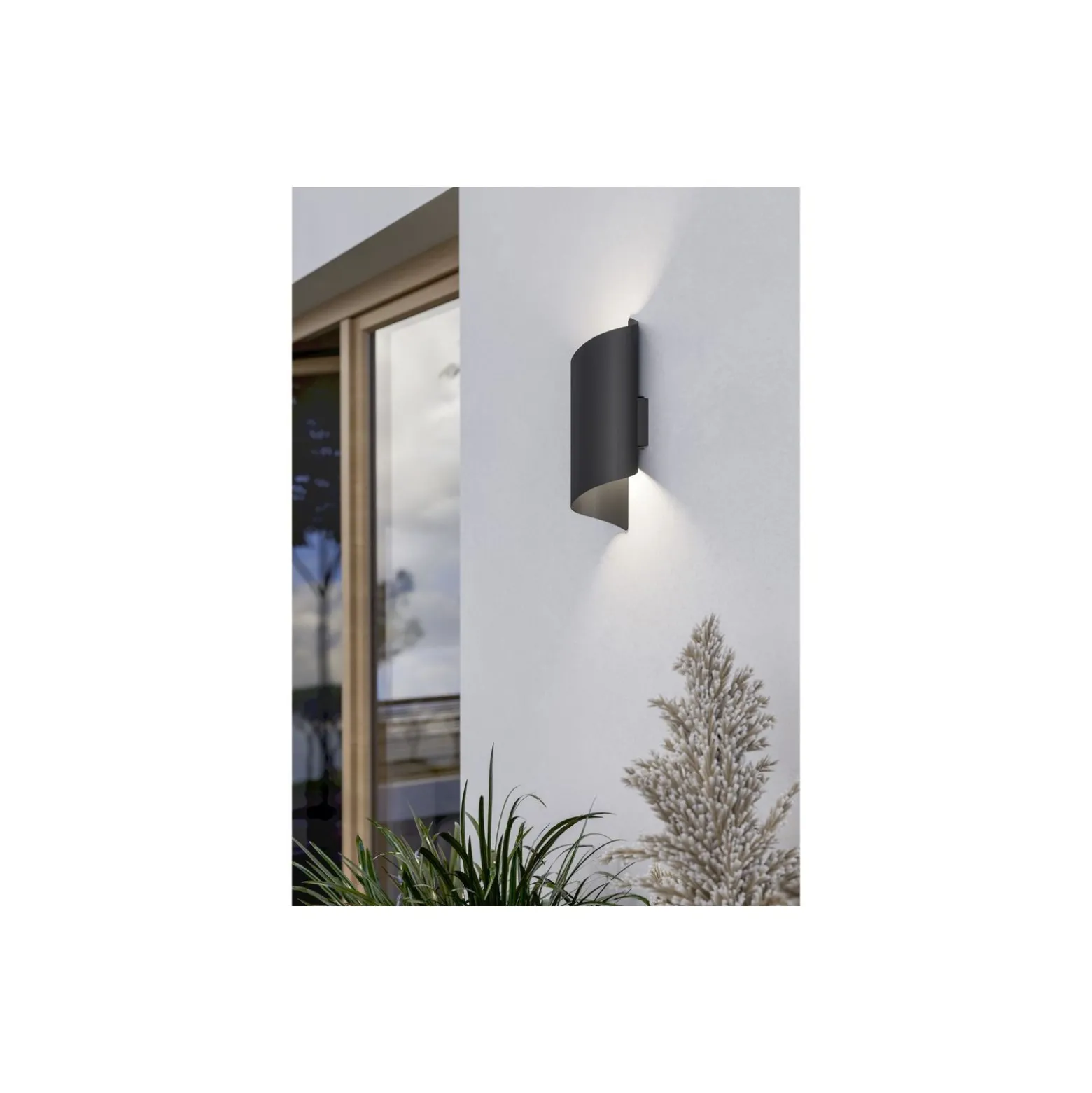 Eglo Vägglampa Montarello Stål Svart Up & Down 4W 510lm - 827-840-860 CCT | IP54