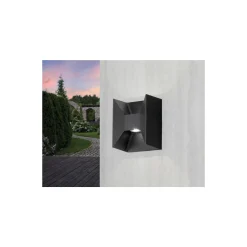 Eglo Vägglampa Morino Utomhus Aluminium Antracit/Grafit Up & Down 5W 460lm - 830 Varm Vit