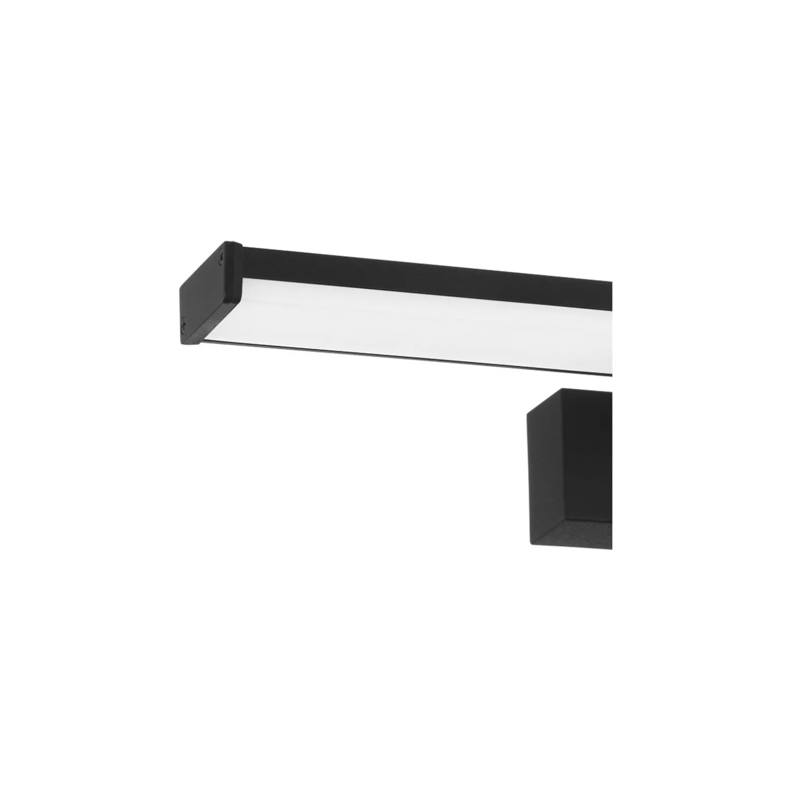 Eglo Vägglampa Pandella 1 Aluminium Svart Badrumsbelysning 7.4W 900lm - 840 Kallvit | IP44