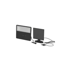 Eglo Vägglampa Panettieri Solar Svart 8W 1600lm - 840 Kallvit | IP65 - Rörelsesensor