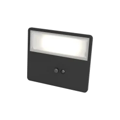 Eglo Vägglampa Panettieri Solar Svart 6W 860lm - 840 Kallvit | IP65 - Rörelsesensor
