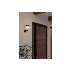 Eglo Vägglampa Pantete Solar Svart 7W 790lm - 830 Varm Vit | IP65 - Rörelsesensor