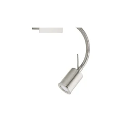 Eglo Vägglampa Pasteri Stål Satin Nickel 40 | IP20 - Inkl. Spot och Exkl. 1x E27
