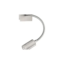 Eglo Vägglampa Pasteri Stål Satin Nickel 40 | IP20 - Inkl. Spot och Exkl. 1x E27