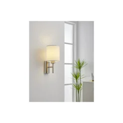 Eglo Vägglampa Pasteri Stål Satin Nickel | IP20 - Passande för 1x E27