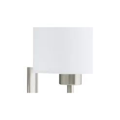 Eglo Vägglampa Pasteri Stål Satin Nickel | IP20 - Passande för 1x E27