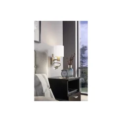 Eglo Vägglampa Pasteri Stål Satin Nickel 40 | IP20 - Inkl. Spot och Exkl. 1x E27