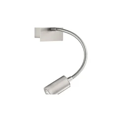 Eglo Vägglampa Pasteri Stål Satin Nickel 40 | IP20 - Inkl. Spot och Exkl. 1x E27