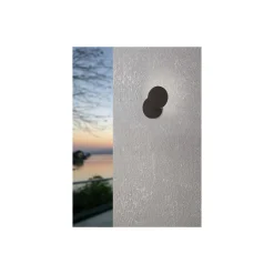 Eglo Vägglampa Pedersano Aluminium Svart 8W 800lm - 827-840-865 CCT | IP44