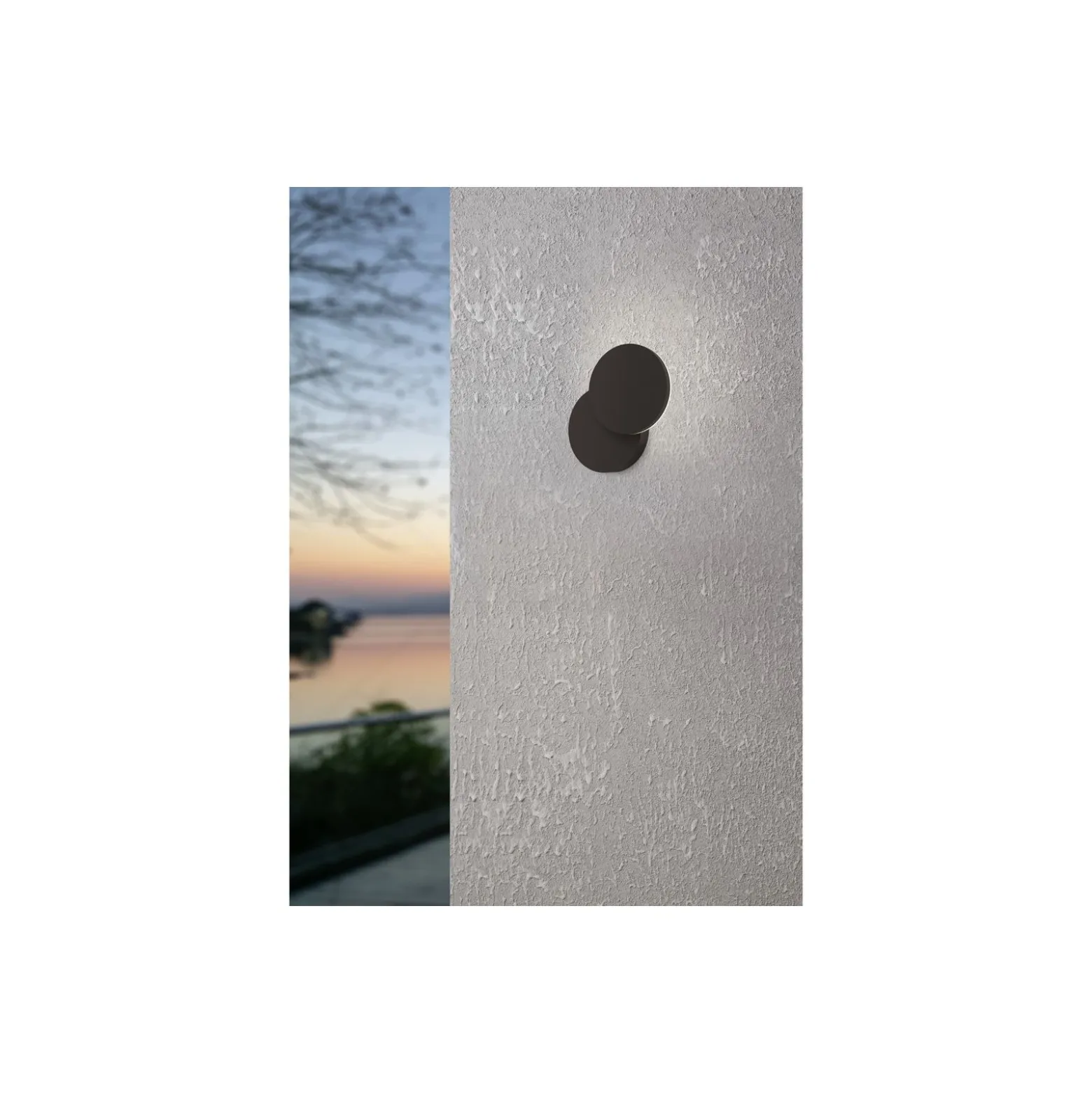Eglo Vägglampa Pedersano Aluminium Svart 8W 800lm - 827-840-865 CCT | IP44