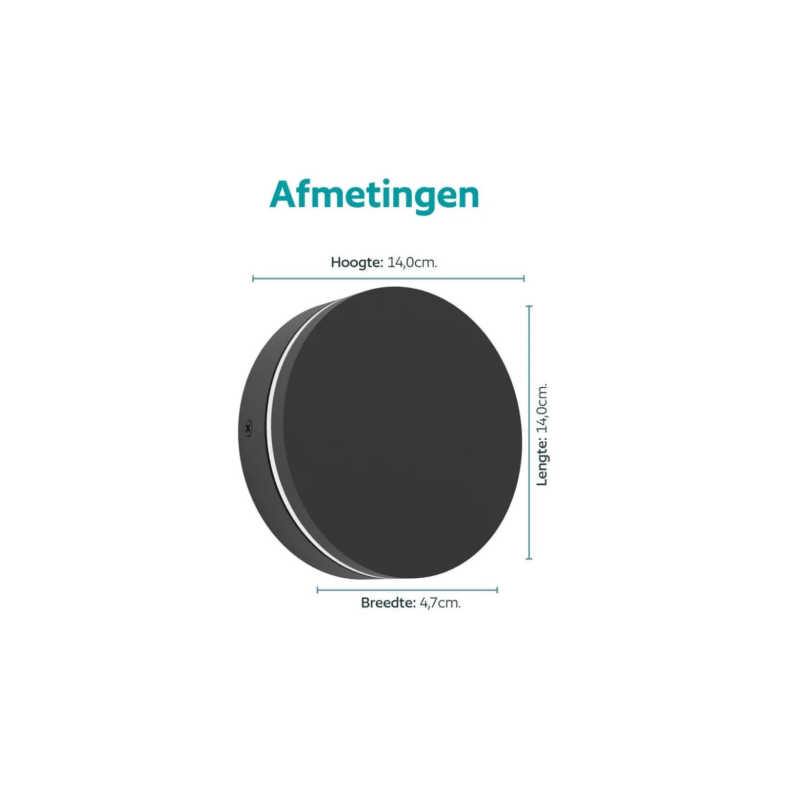 Eglo Vägglampa Pedersano Aluminium Svart 8W 800lm - 827-840-865 CCT | IP44