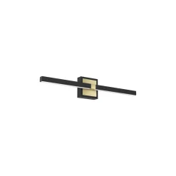 Eglo Vägglampa Peguera Aluminium Stål Svart 11W 1165lm - 830 Varm Vit | IP44