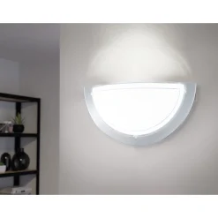 Eglo Vägglampa Planet 1 Stål Krom | Passande För 1x E27