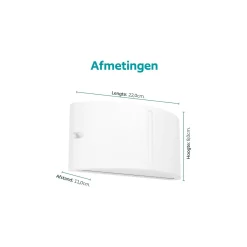 Eglo Vägglampa Poggiarello Vit | IP54 - Passande för 1x E14